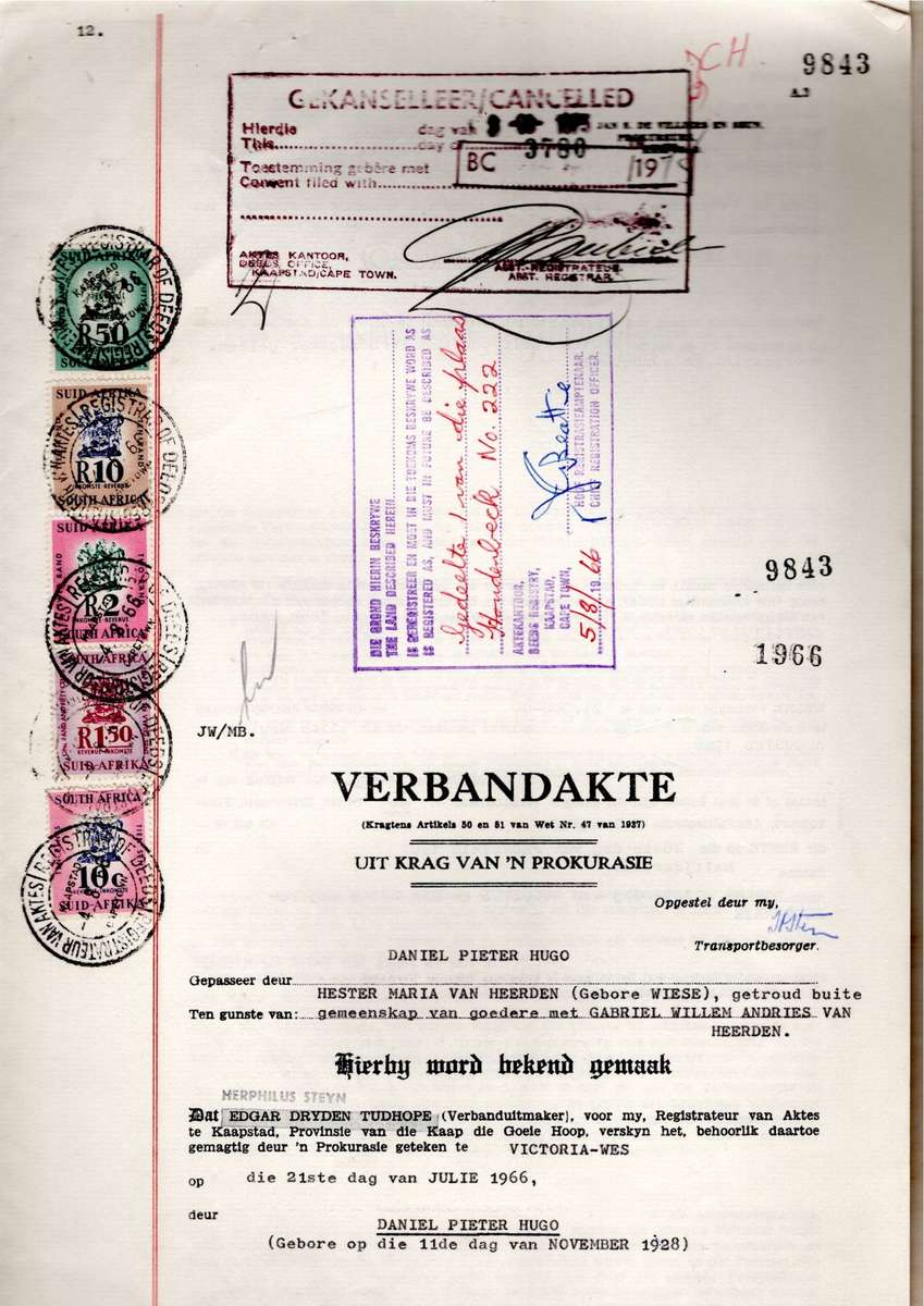 MORTGAGE DEED (1966)