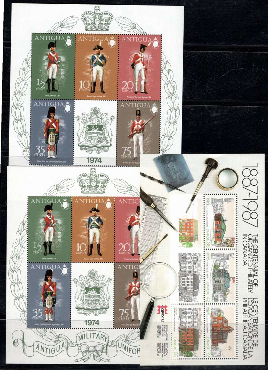 WORLD MINIATURE SHEETS (A) 8 Sheets