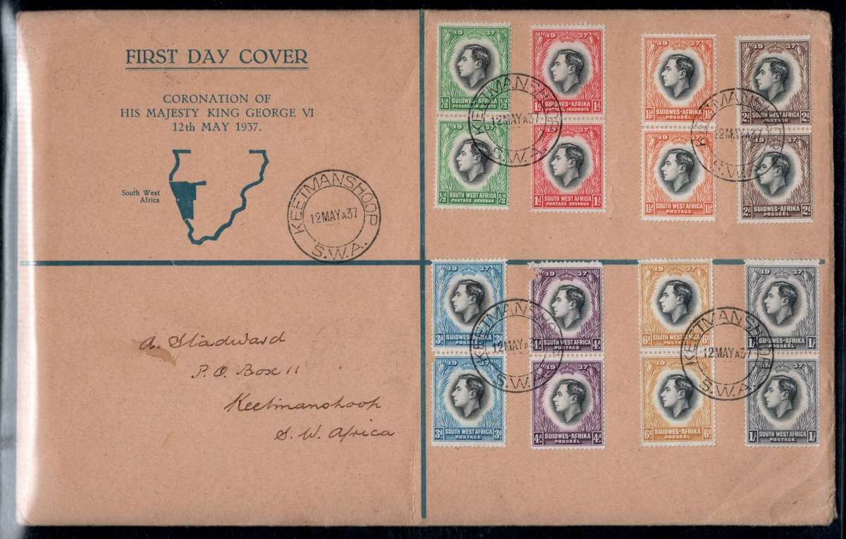 SOUTH WEST AFRICA (1937 CORONATION)