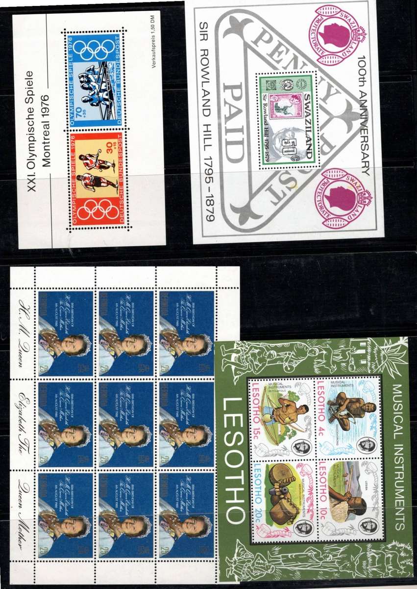 WORLD MINIATURE SHEETS (B) 16 Sheets