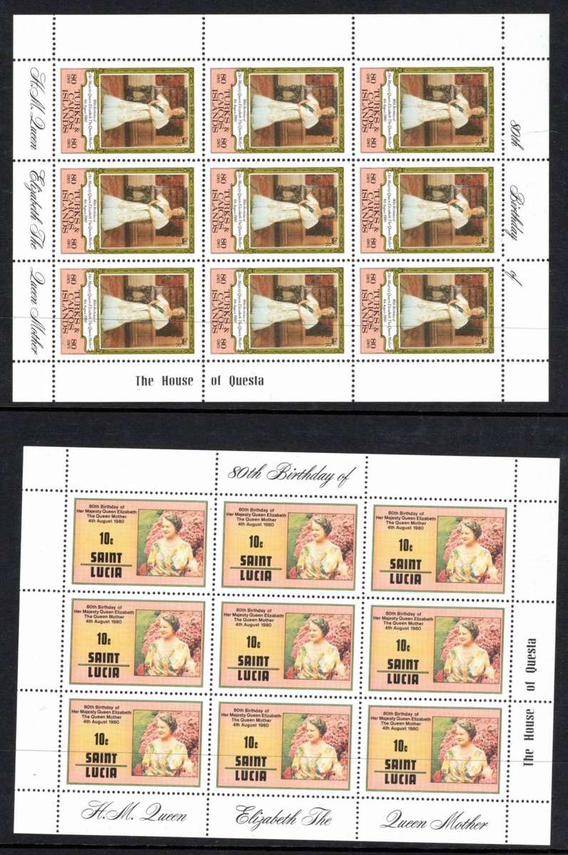 WORLD MINIATURE SHEETS (x 10)