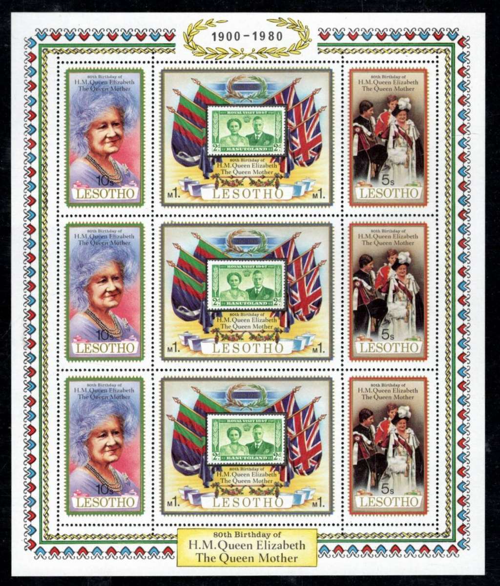 WORLD MINIATURE SHEETS (x 10)