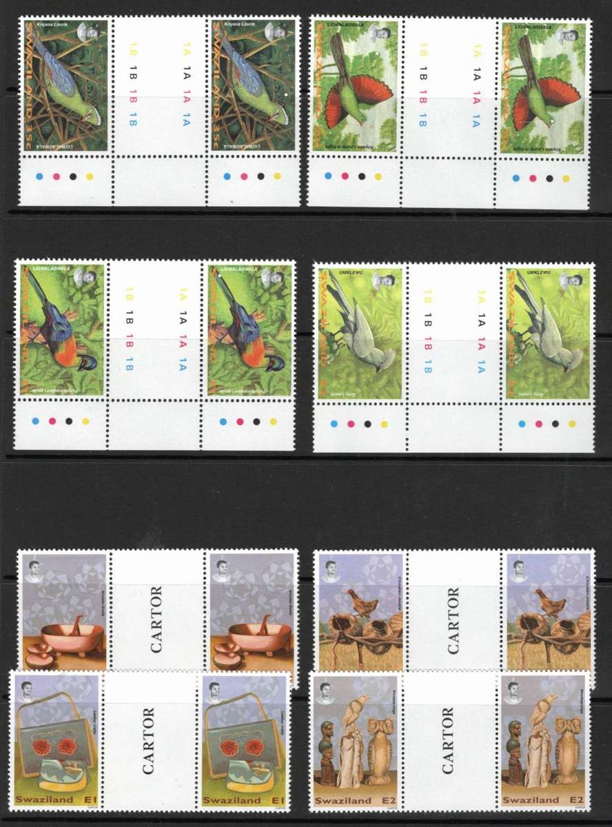 SWAZILAND (4 x Gutter sets)