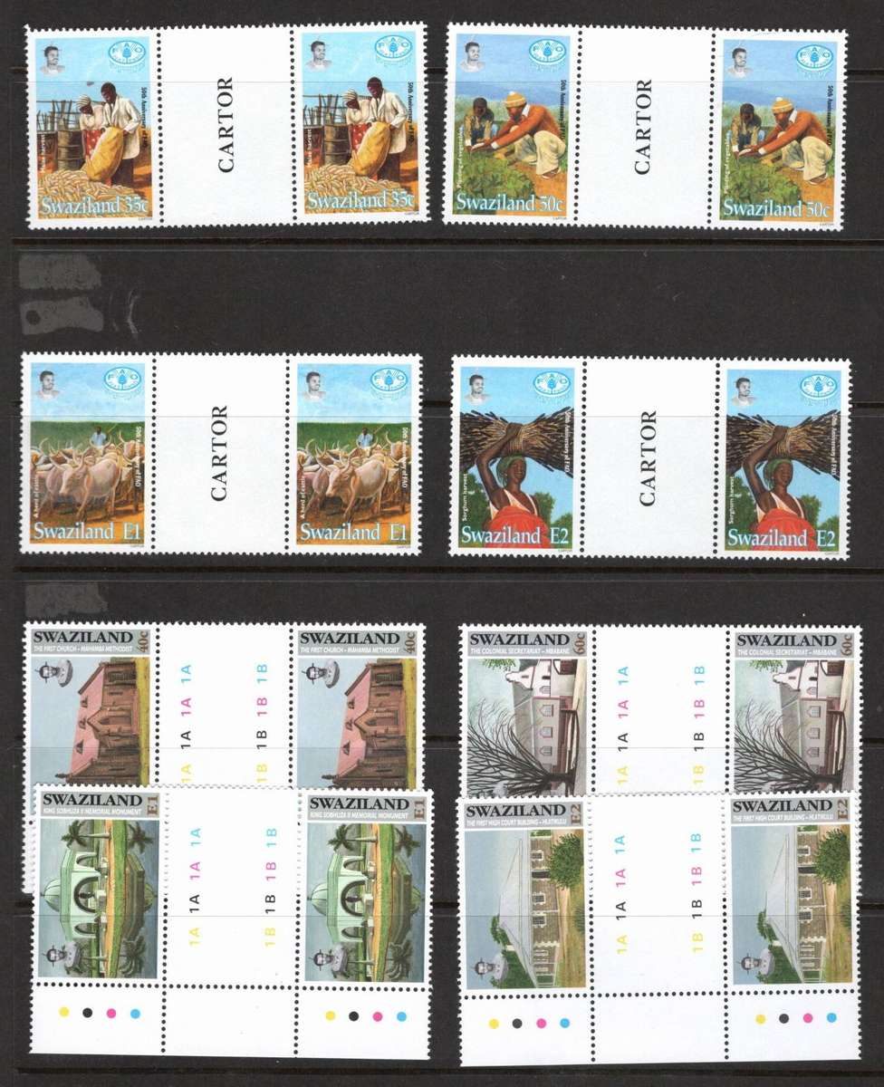 SWAZILAND (4 x Gutter sets)