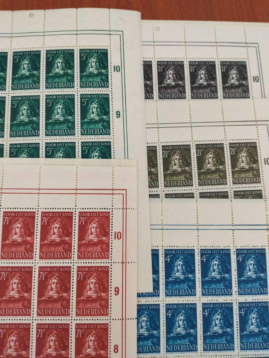 NETHERLANDS (1941 Child Welfare) x 5 Full sheets