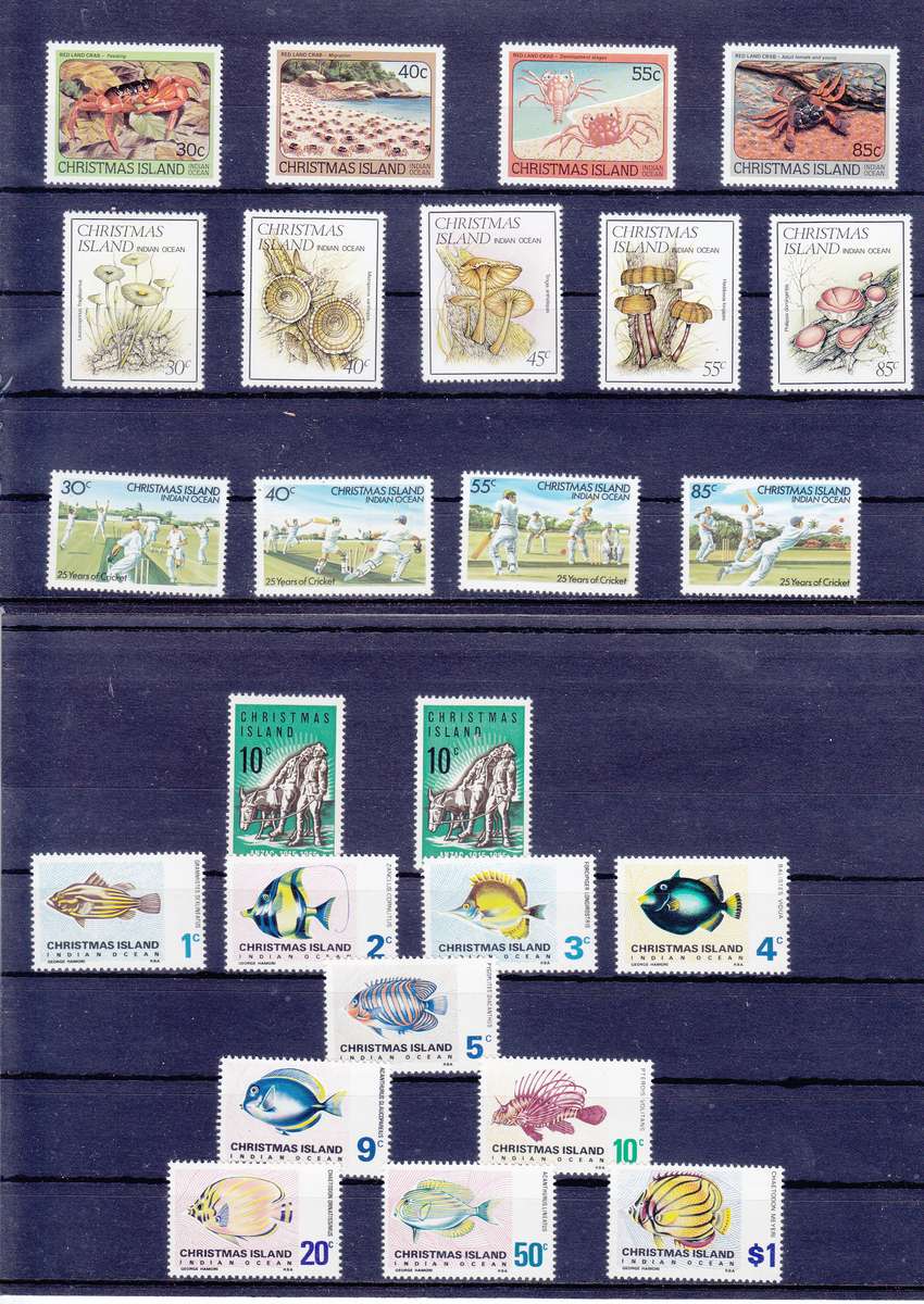 CHRISTMAS ISLAND UNMOUNTED MINT COLLECTION  FANTASTIC OFFER {SEE 7 SCANS} EST CV R10000