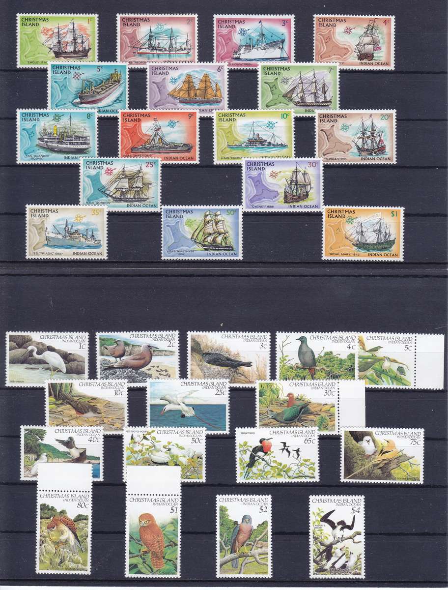 CHRISTMAS ISLAND UNMOUNTED MINT COLLECTION  FANTASTIC OFFER {SEE 7 SCANS} EST CV R10000