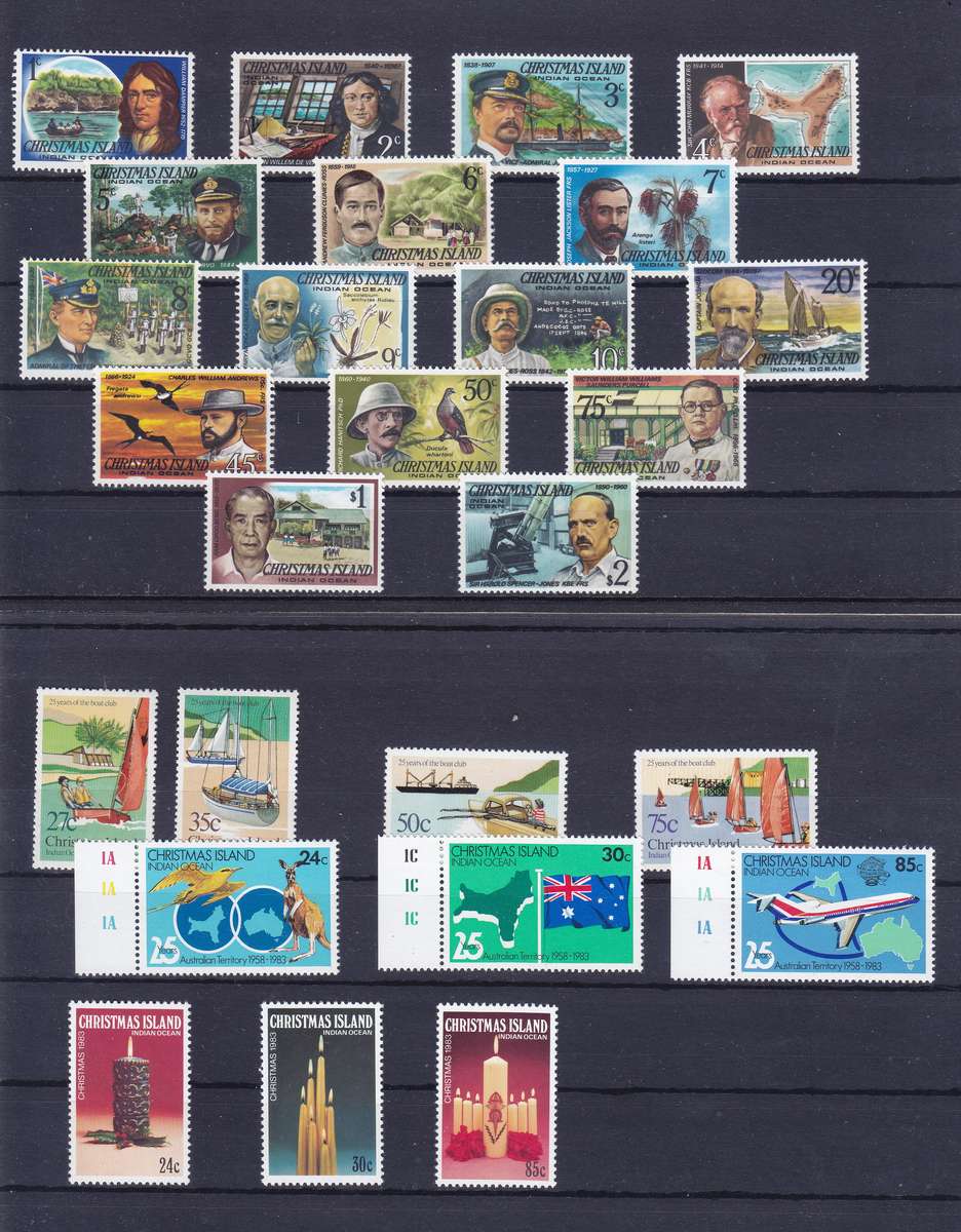 CHRISTMAS ISLAND UNMOUNTED MINT COLLECTION  FANTASTIC OFFER {SEE 7 SCANS} EST CV R10000
