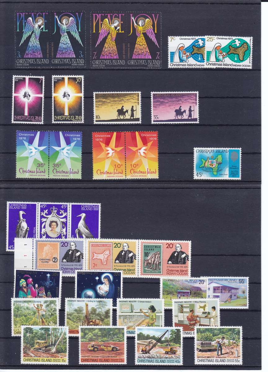CHRISTMAS ISLAND UNMOUNTED MINT COLLECTION  FANTASTIC OFFER {SEE 7 SCANS} EST CV R10000