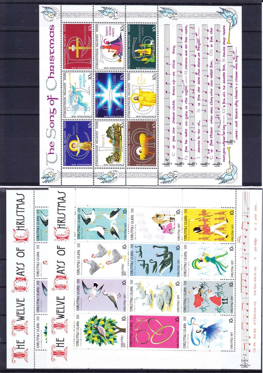 CHRISTMAS ISLAND UNMOUNTED MINT COLLECTION  FANTASTIC OFFER {SEE 7 SCANS} EST CV R10000