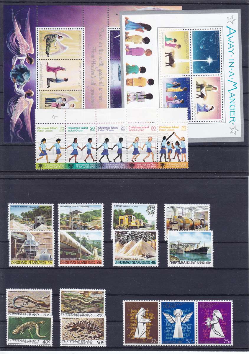 CHRISTMAS ISLAND UNMOUNTED MINT COLLECTION  FANTASTIC OFFER {SEE 7 SCANS} EST CV R10000