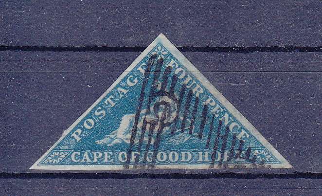 COGH TRIANGULAR 1853 SG 4, FOUR SUPERB MARGINS    CV R3500