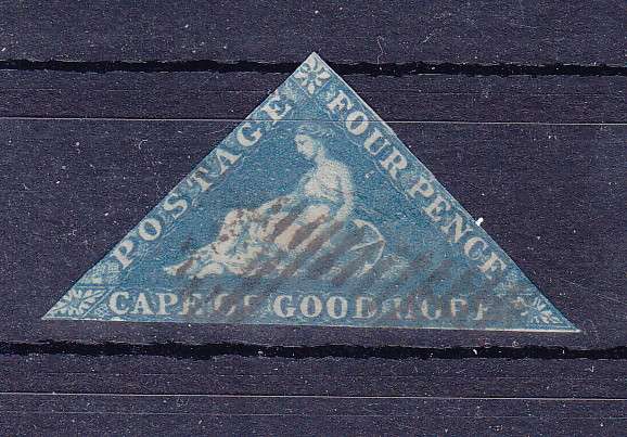 CAPE OF GOOD HOPE TRIANGULAR  1855  SG 6a USED   CV R1600