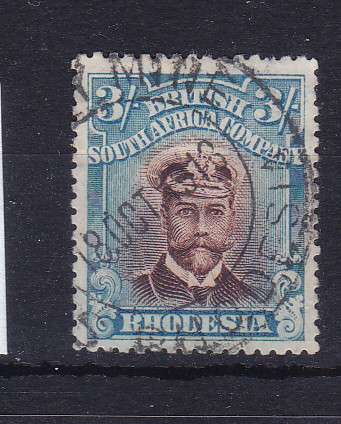 RHODESIA BSAC KG V ADMIRALS SG 250 DIE 11 USED VERY SCARCE    CV R7000