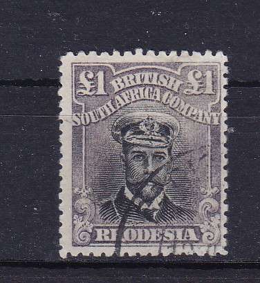 RHODESIA BSAC ADMIRALS DIE 111A SG 255t USED    CV R7000