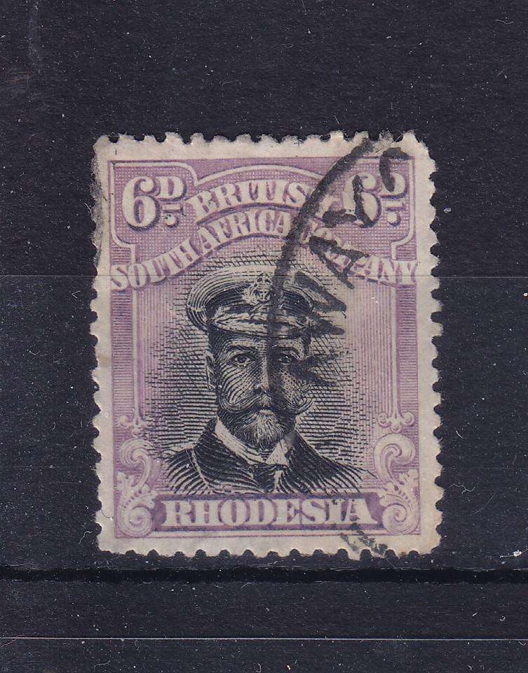 RHODESIA 1913-19 ADMIRALS DIE 111A SG 255g USED PERF 14   CV R8400