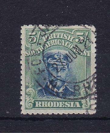 RHODESIA 1917 ADMIRALS G 255n DIE 111A FINE USED  SCARCE   CV R3600
