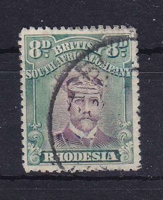 RHODESIA BSAC ADMIRALS DIE 11 PERF 15 SG 246 USED,  SCARCE,  CV R4000