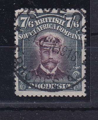 RHODESIA BSAC ADMIRALS DIE 11 PERF 15 SG 252 USED,  VERY SCARCE,  CV R6600