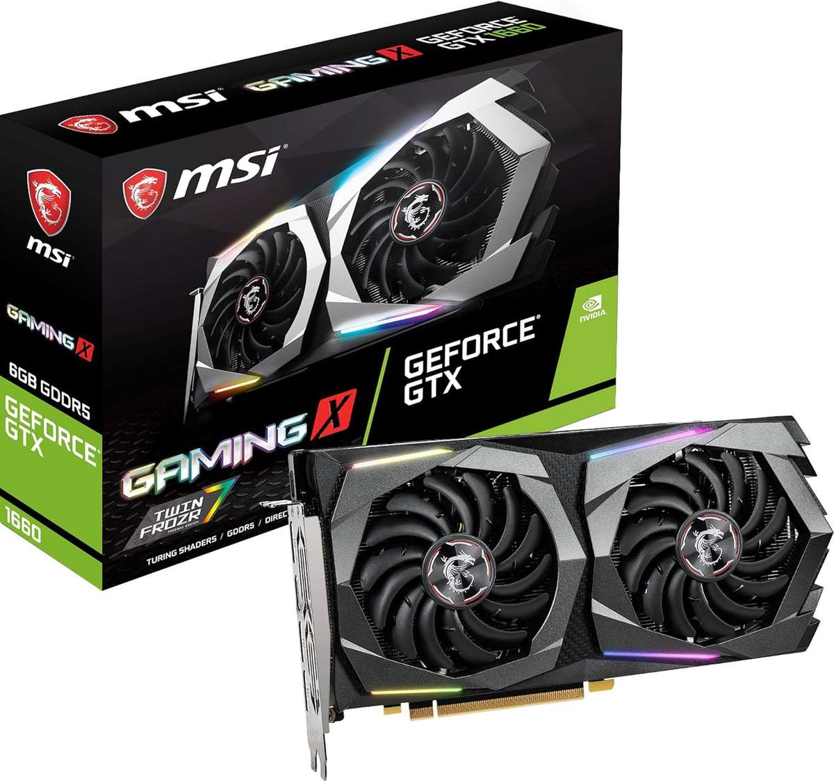 MSI GeForce GTX 1660 Gaming X (6Gb), OC