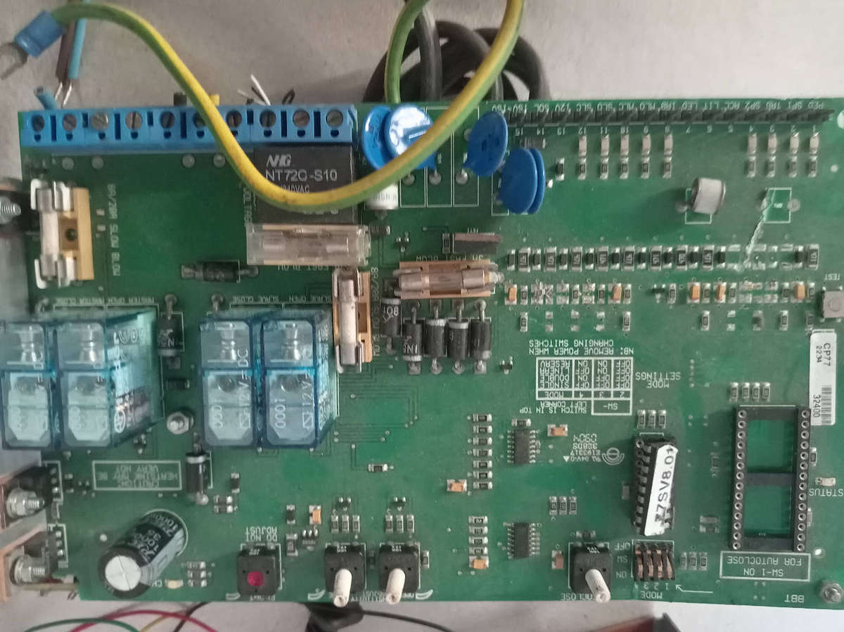 Electronic Components. PC Boards with various relays, capacitors etc. / Remote Controls