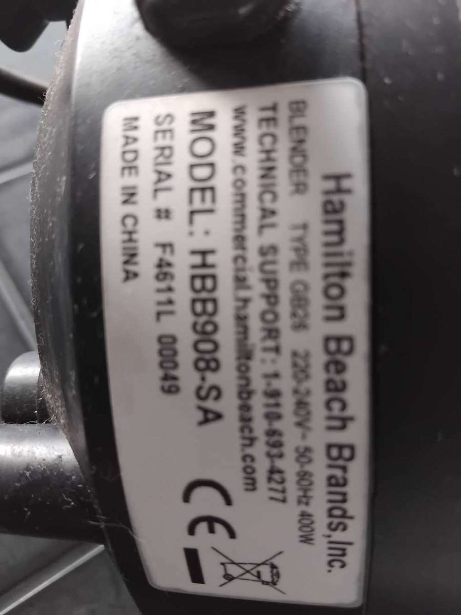 HAMILTON BEACH HBB 908 SA BAR BLENDER ( NO JUG )