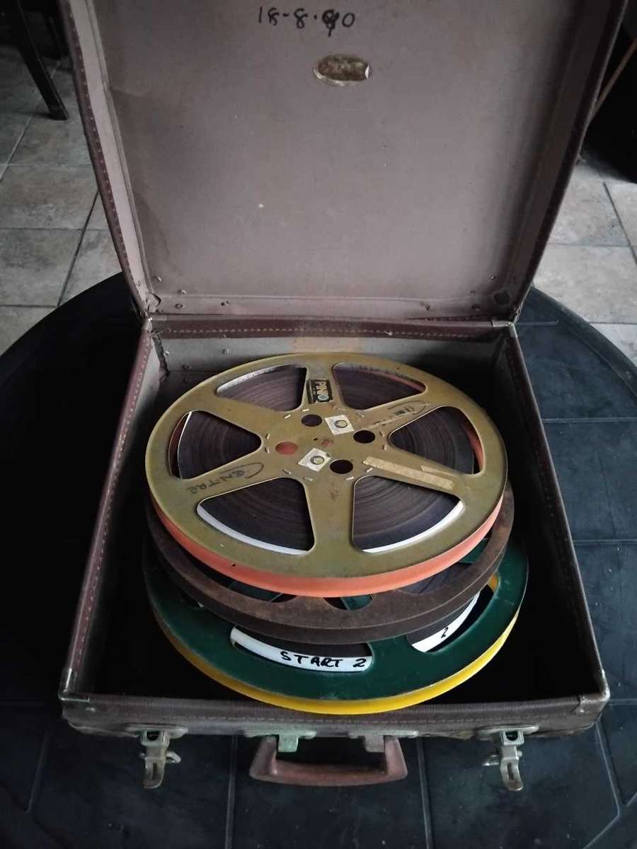 16mm MOVIE REELS IN CASE: , THE IRON MAIDEN - 1963