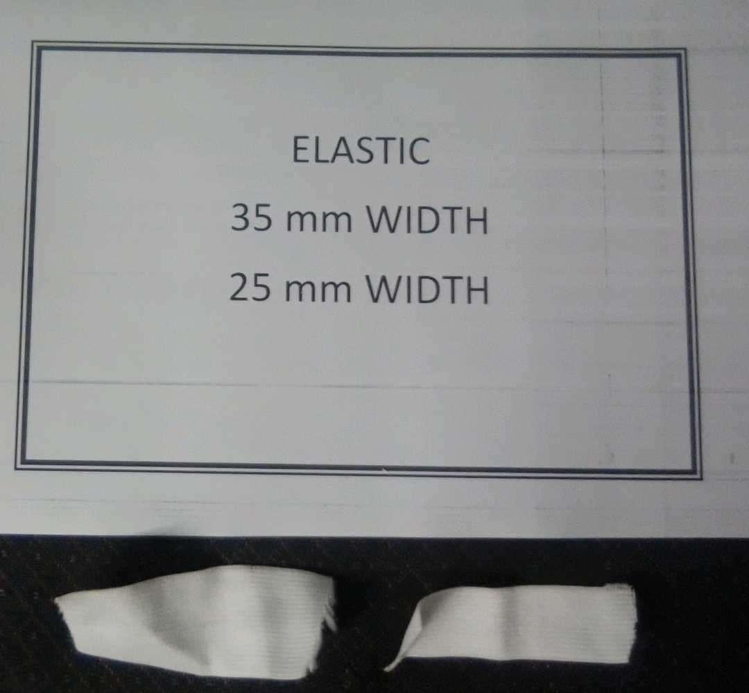 HABERDASHERY : LOT ELASTIC . WHITE. 0VER 100 METRES ( 25MM AND 35MM )