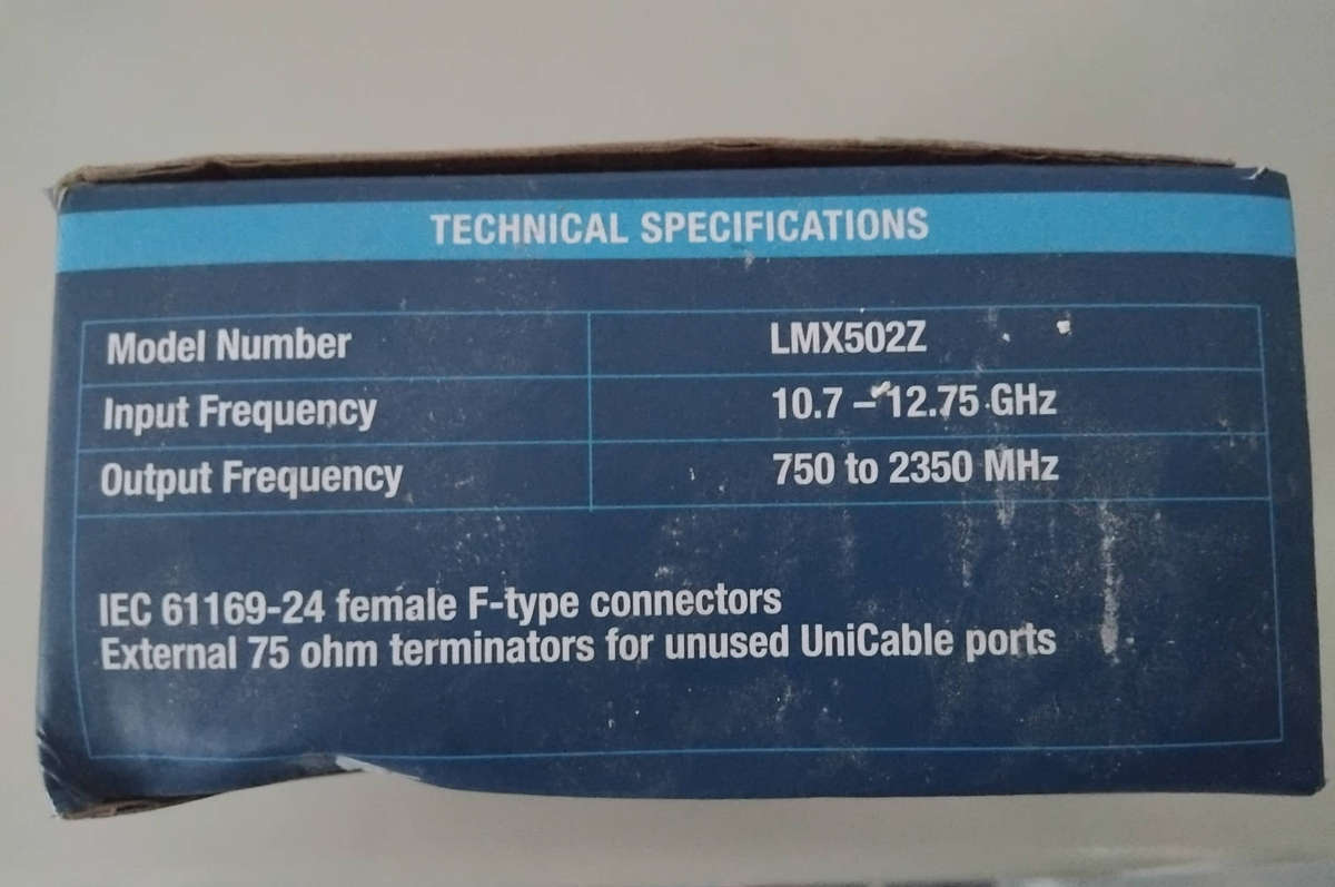 Multichoice DSTV Sattelite Dish LNB LMX502Z