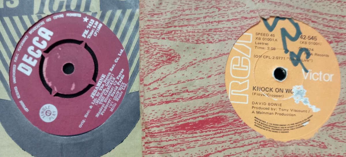 20 X ASSORTED SEVEN SINGLE VINYL RECORDS AS PHOTOS.