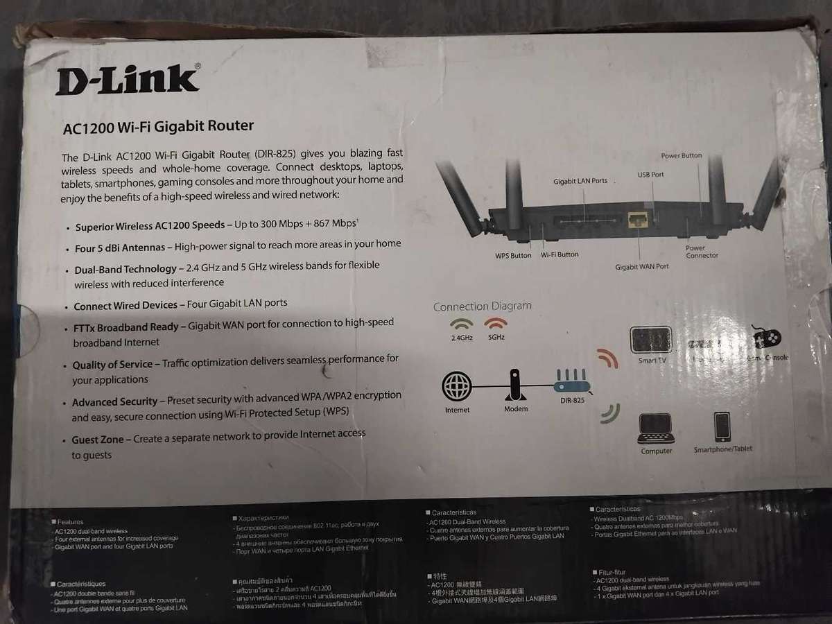 D-Link AC1200 WI- Fi Gigabit Router