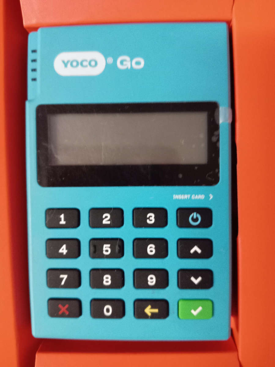 YOCO GO CARD MACHINE. INSURANCE CLAIM. WATER DAMAGED.