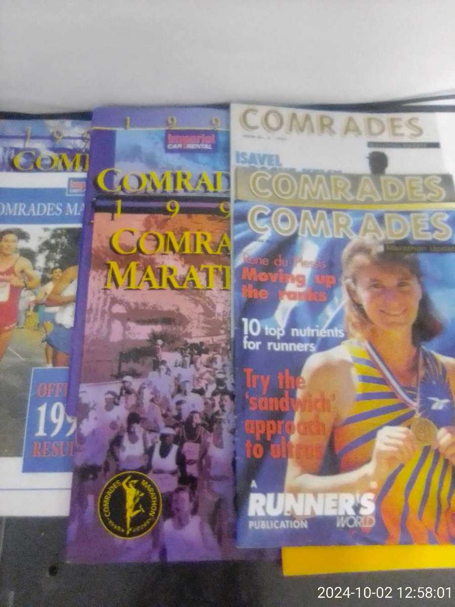COMRADES MARATHON MAGAZINES AND BROCHURES