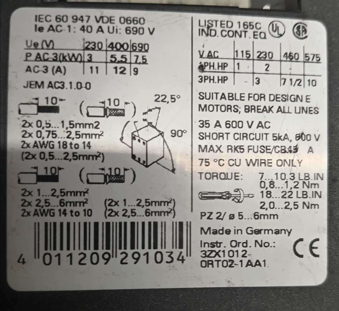 SIEMENS CONTACTORS AS PER PHOTOS.  BIDDING ON ALL 4.