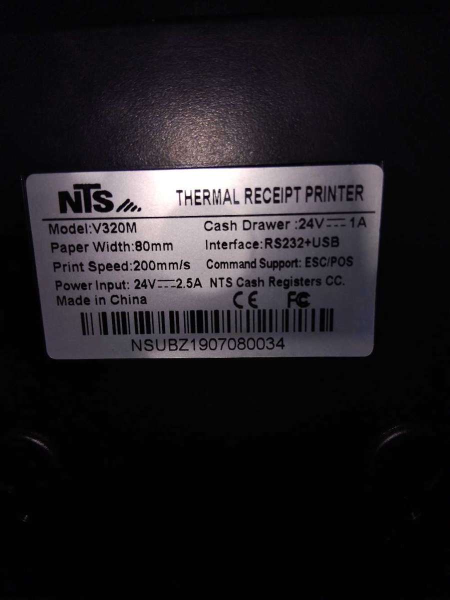 NTS THERMAL RECEIPT PRINTER.  MODEL : V320M