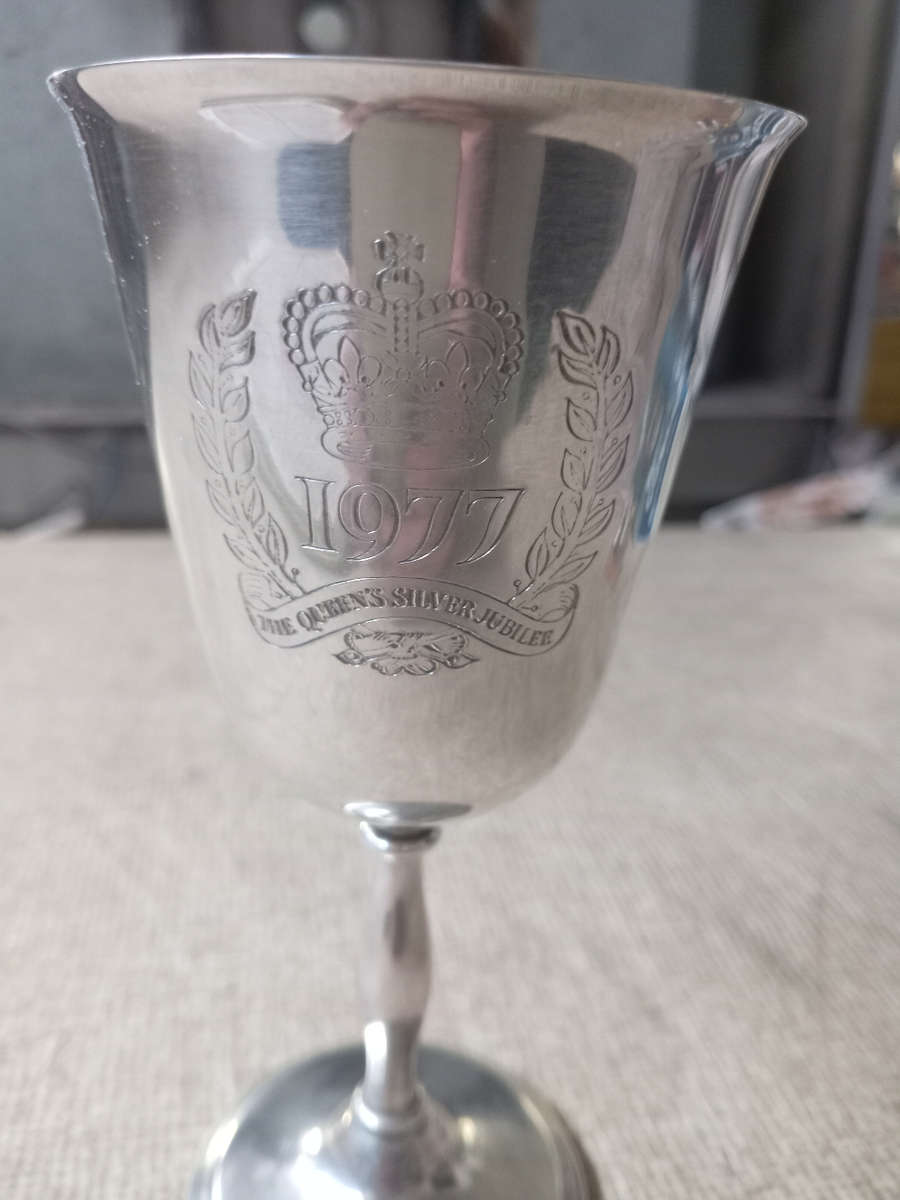 The Quuens Silver Jubilee Goblet 1977