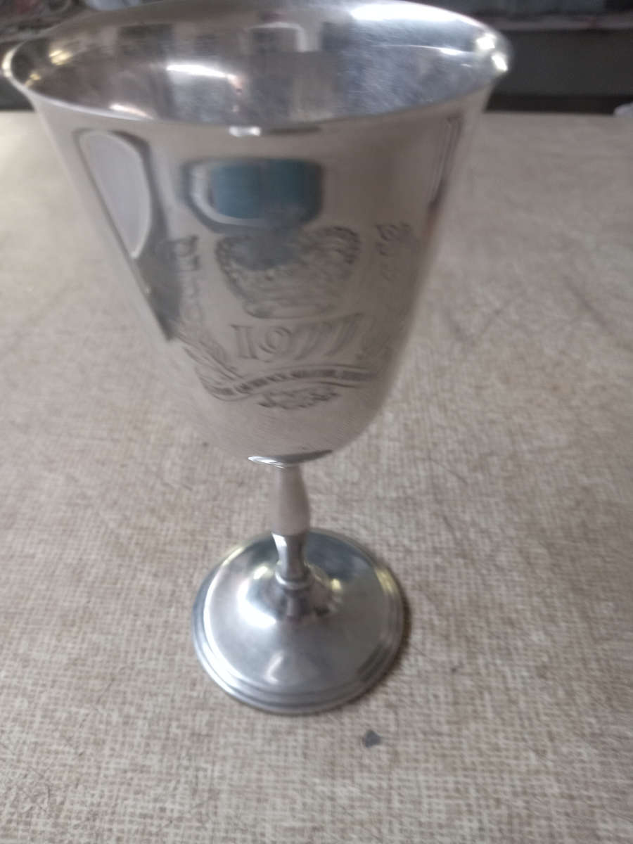 The Quuens Silver Jubilee Goblet 1977