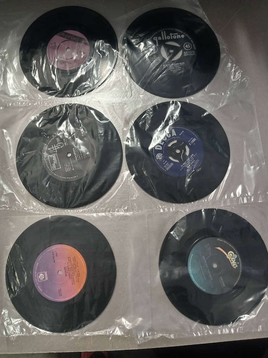 6 X SEVEN SINGLES 45 RPM VINYL RECORDS AS PER PHOTOS.