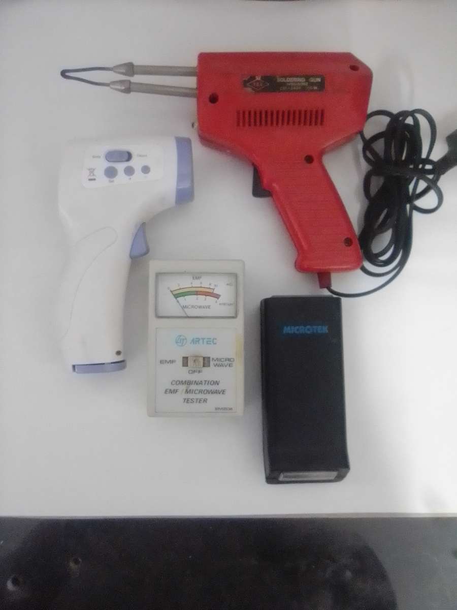 SOLDERING IRON / EMF MICROWAVE TESTERS / INFRA RED THERMOMETER