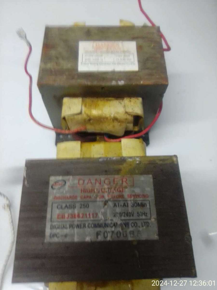 MICROWAVE TRANSFORMERS : R150.00 FOR BOTH.