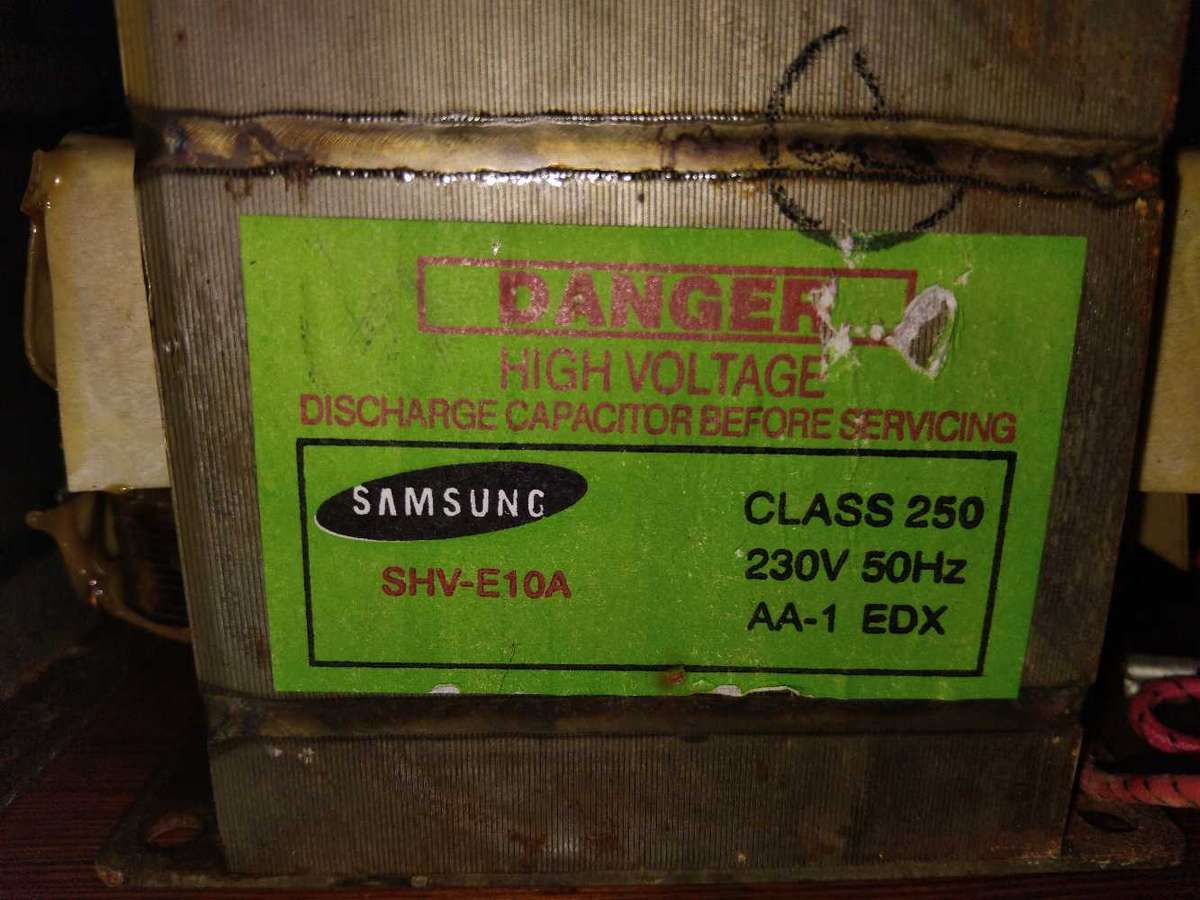 MICROWAVE TRANSFORMERS. R150.00 FOR BOTH