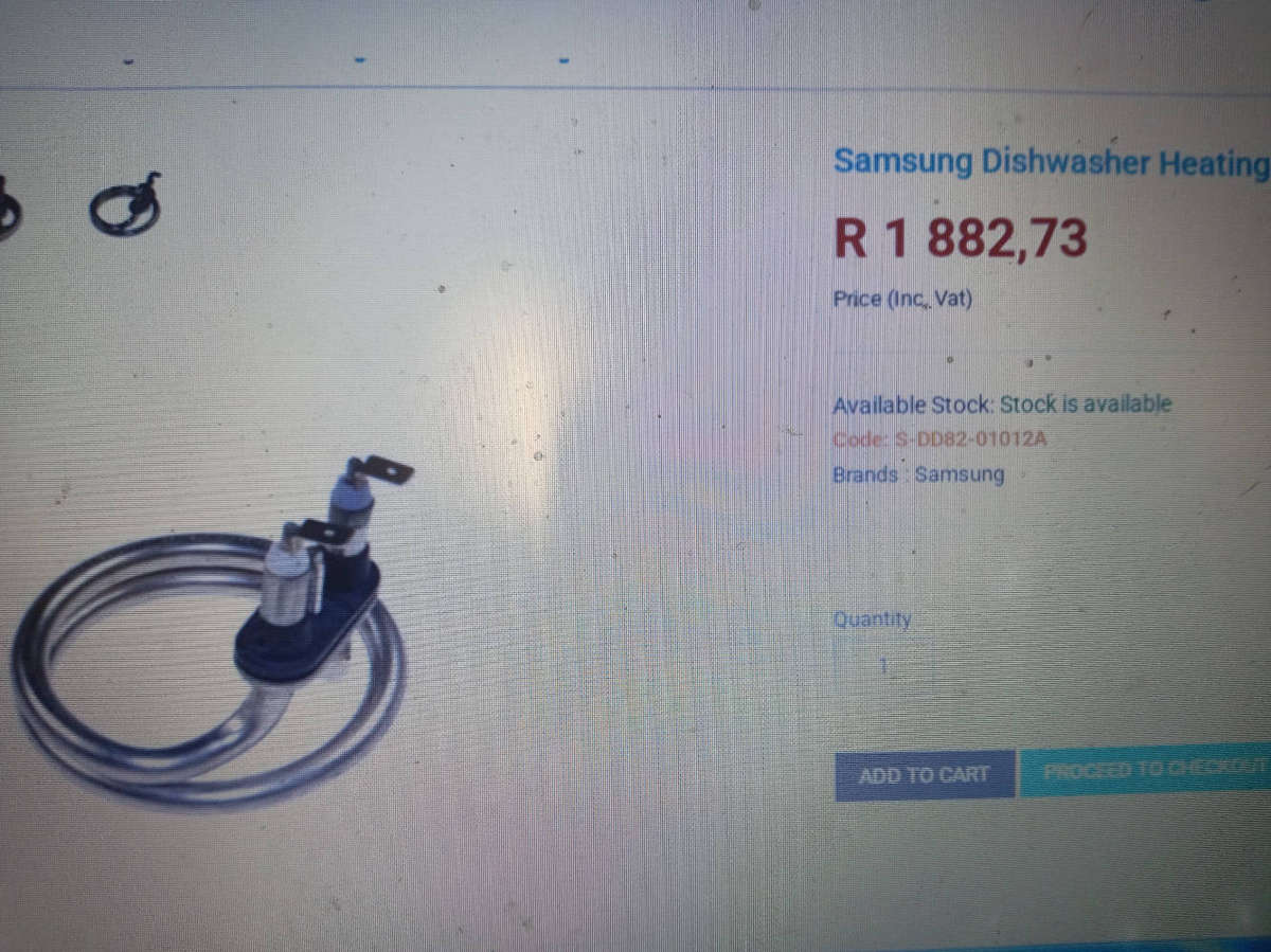 Samsung Dishwasher Element and Spares as per photo's. Model No: DMS300TRW