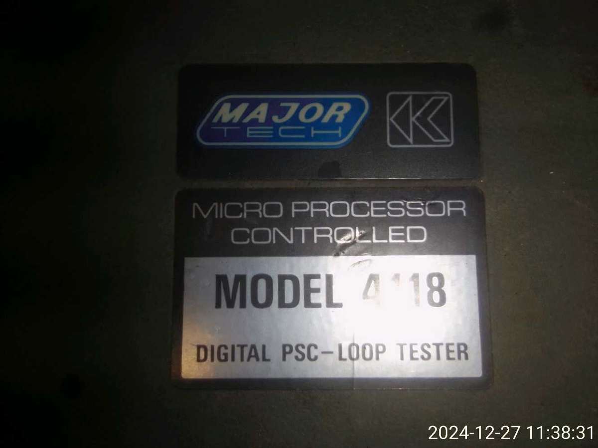 MAJOR TECH PSC LOOP TESTER . MODEL : 4118 ( NO EARTH PROBE )