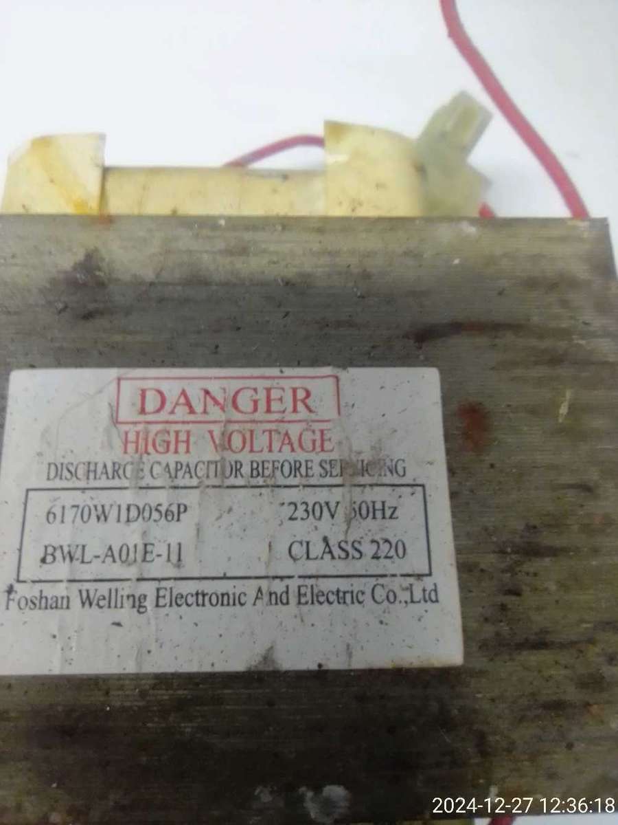 MICROWAVE TRANSFORMERS : R150.00 FOR BOTH.