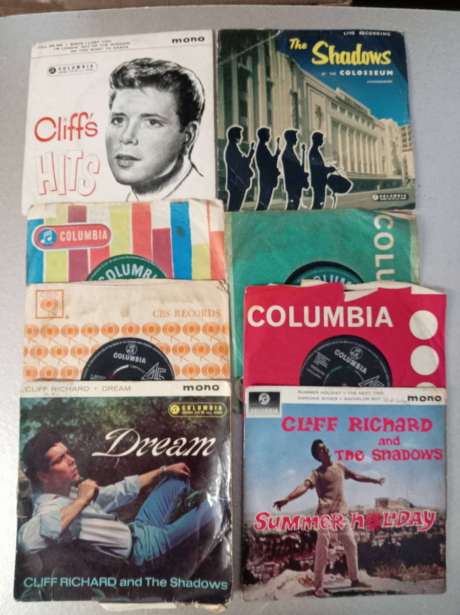 SEVEN SINGLES. CLIFF RICHARD / THE SHADOWS.