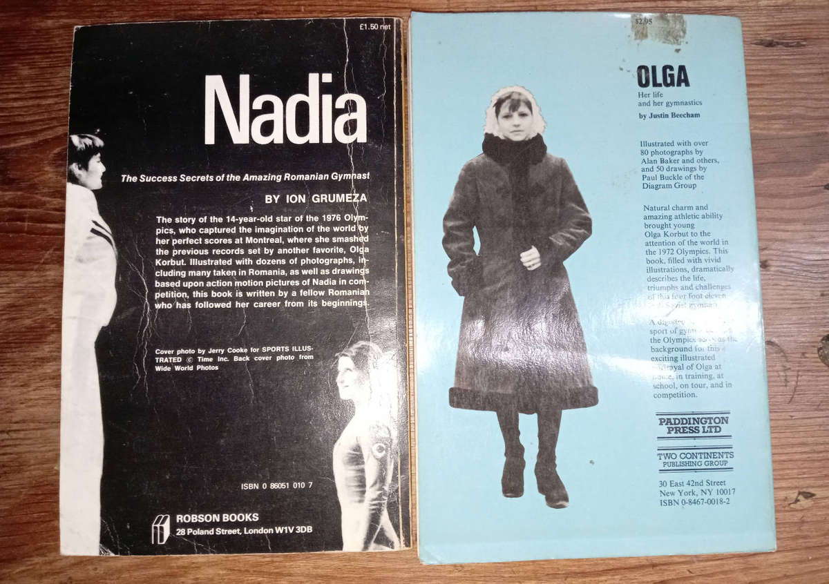BOOKS : GYMNASTICS. NADIA COMANECI AND OLGA KORBUT