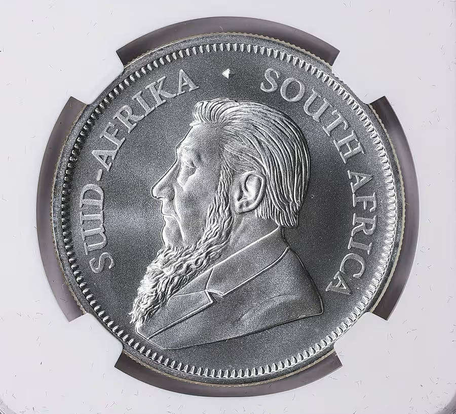 2019 MS-70 Scarce Date 1oz Silver Krugerrand - First Day of Production-GEM UNC