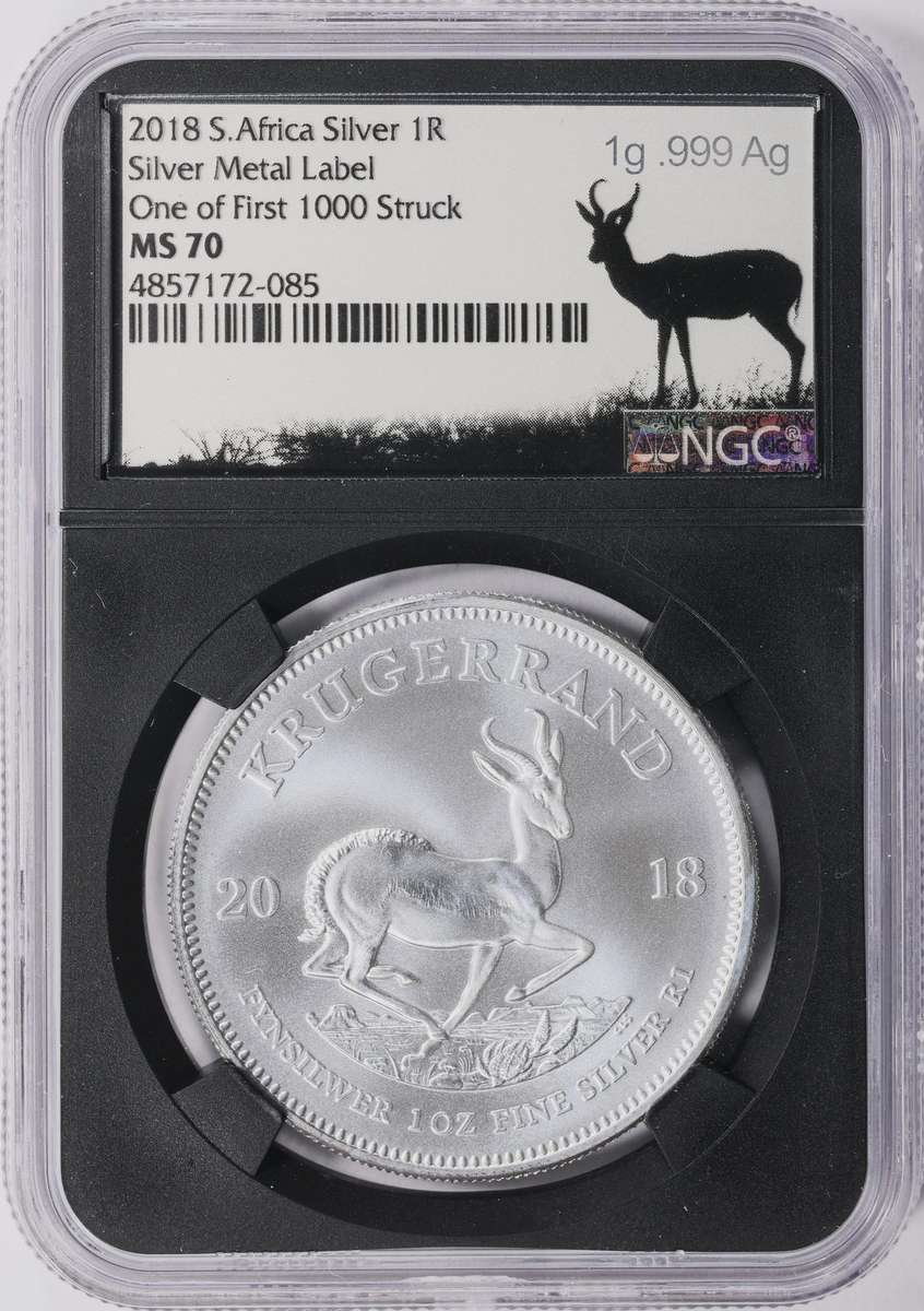 2018 MS-70 1oz SKR ("1st-1000" Rare TUMI T. signed on Reverse) SA COLORS