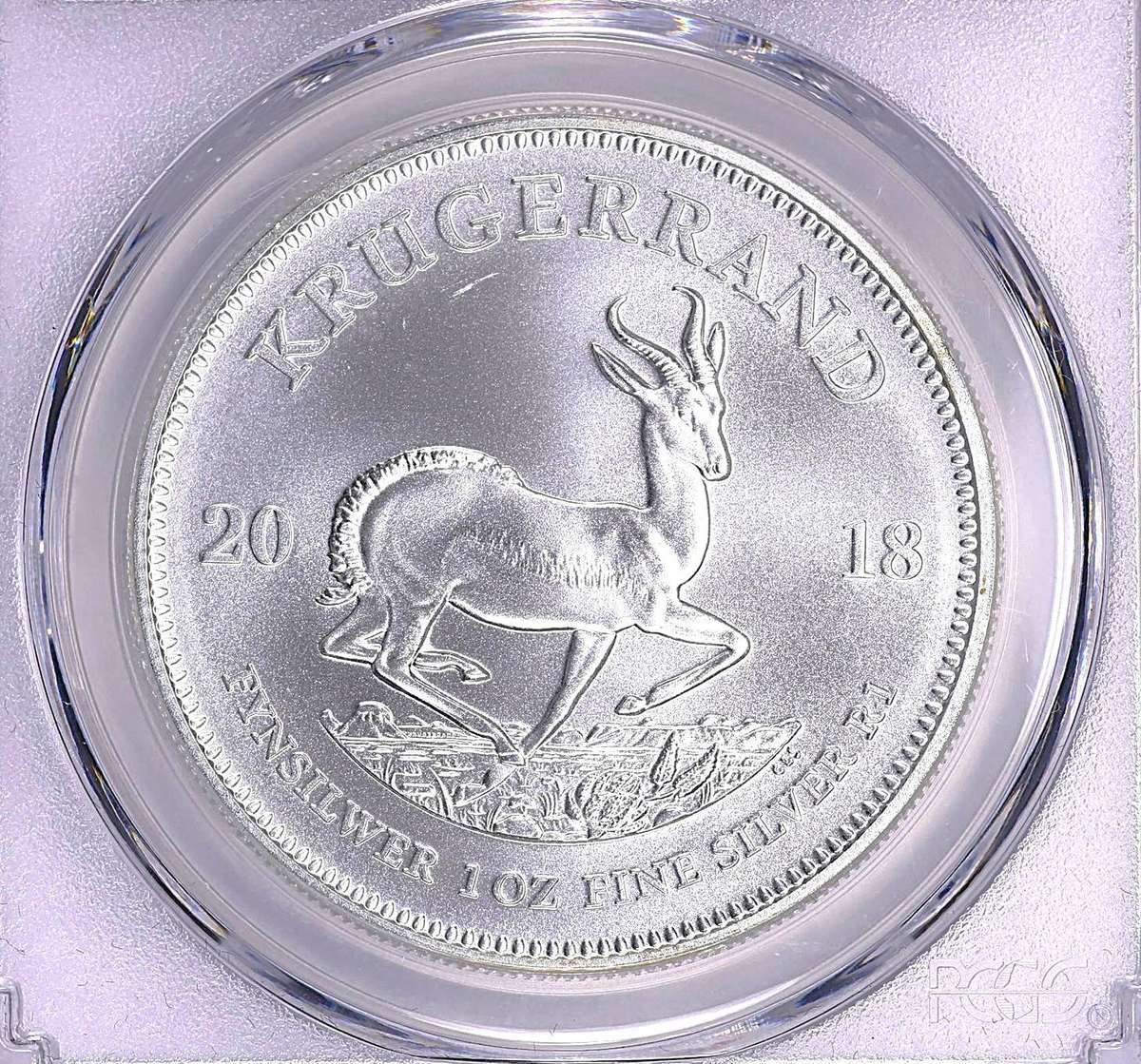 2018 Ms70 FIRST DAY OF PRODUCTION Series 1oz Silver Krugerrand -  PCGS-grab a bargain