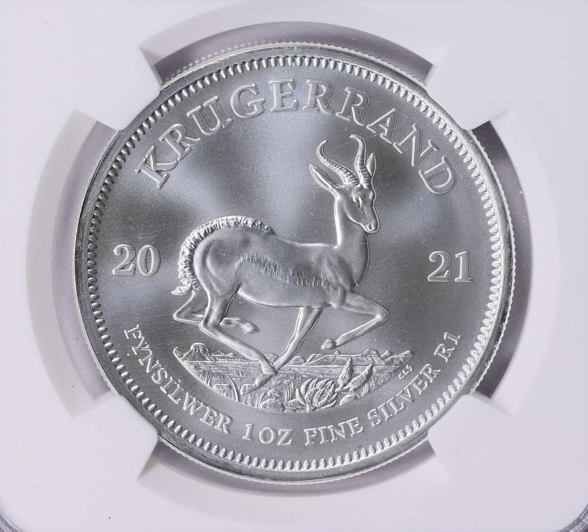 2021 MS-70 1oz Silver Krugerrand-(First Release Series) GEM